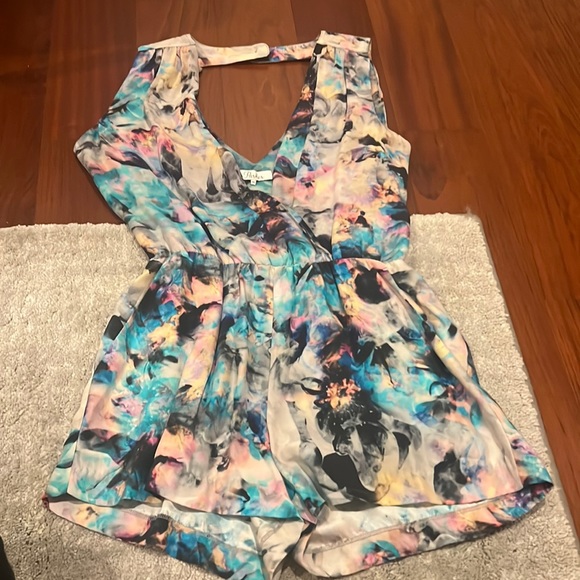 WORN ONCE PARKER RAINBOW ROMPER - Picture 1 of 4